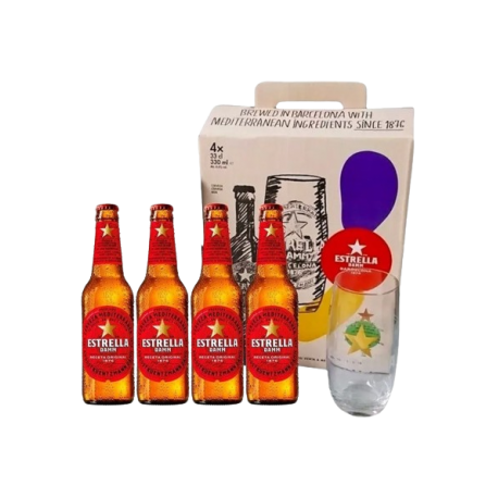 ESTUCHE ESTRELLA DAMM 4+COPA