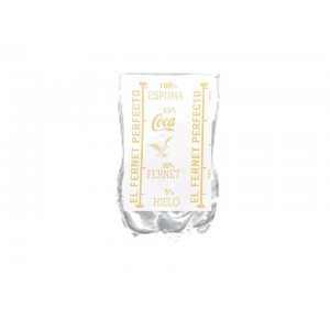 VASO  FERNETERO DORADO