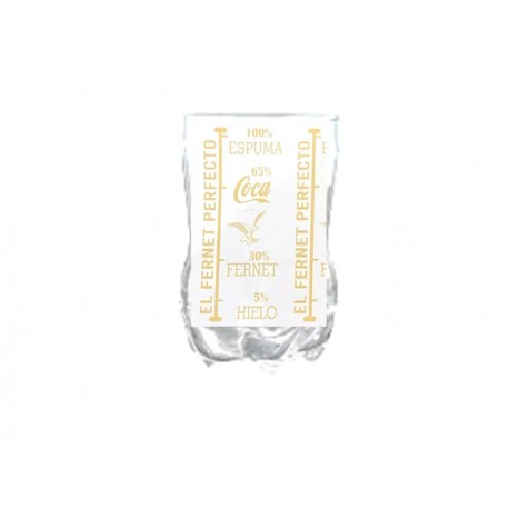 VASO  FERNETERO DORADO