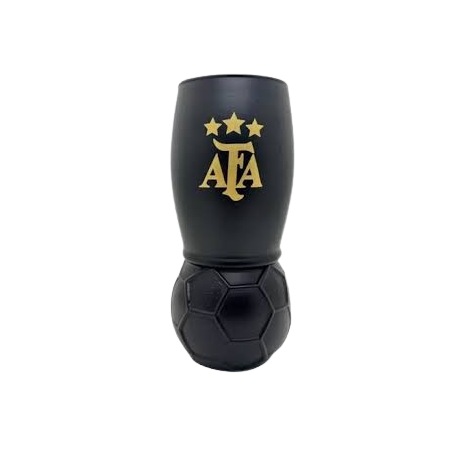 VASO PELOTA NEGRO DE FUTBOL 750
