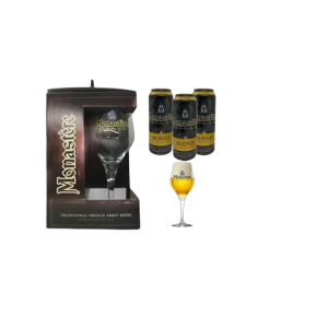 ESTUCHE MONASTER 3 LATAS + COPA