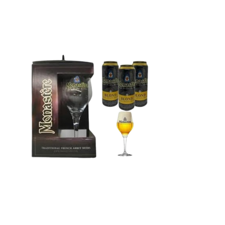 ESTUCHE MONASTER 3 LATAS + COPA