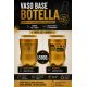 VASO BASE BOTELLA BRANCA DORADO