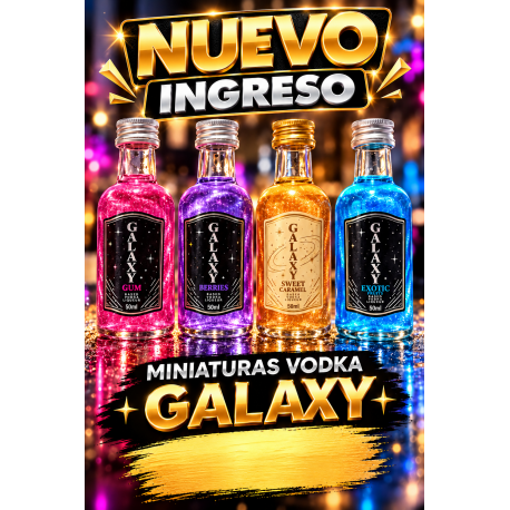 MINIATURA VODKA GALAXY SWEET X750