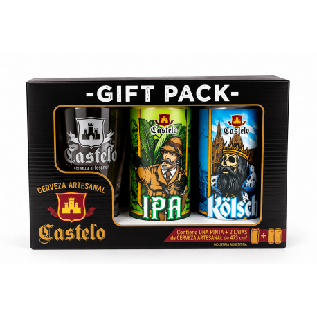 ESTUCHE CASTELO 2 LATAS + COPA